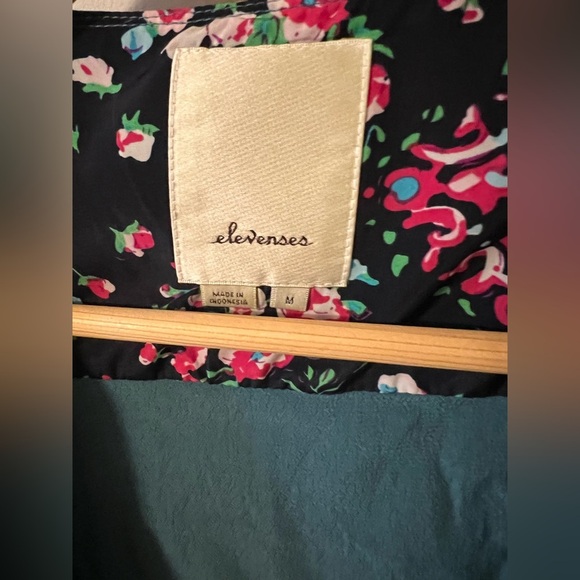 Anthropologie Elevenses Eldora Draped Blazer in Teal Medium - Picture 4 of 8